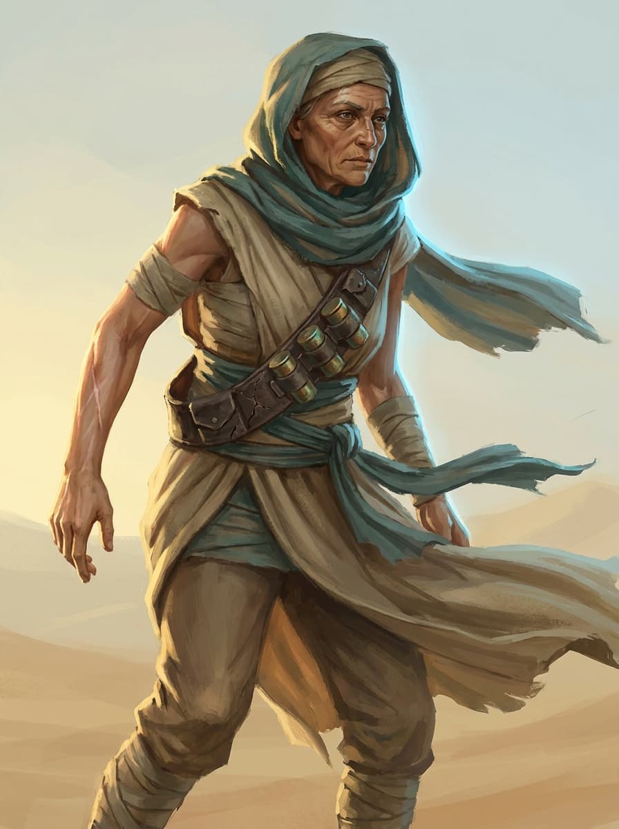Generated character concept proof